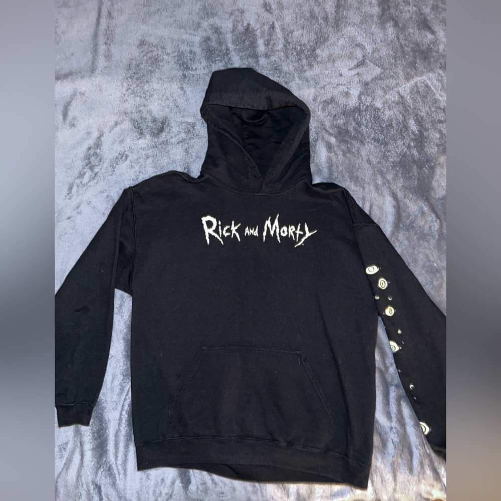 Black “Rick & morty” hoodie (SZ-L)